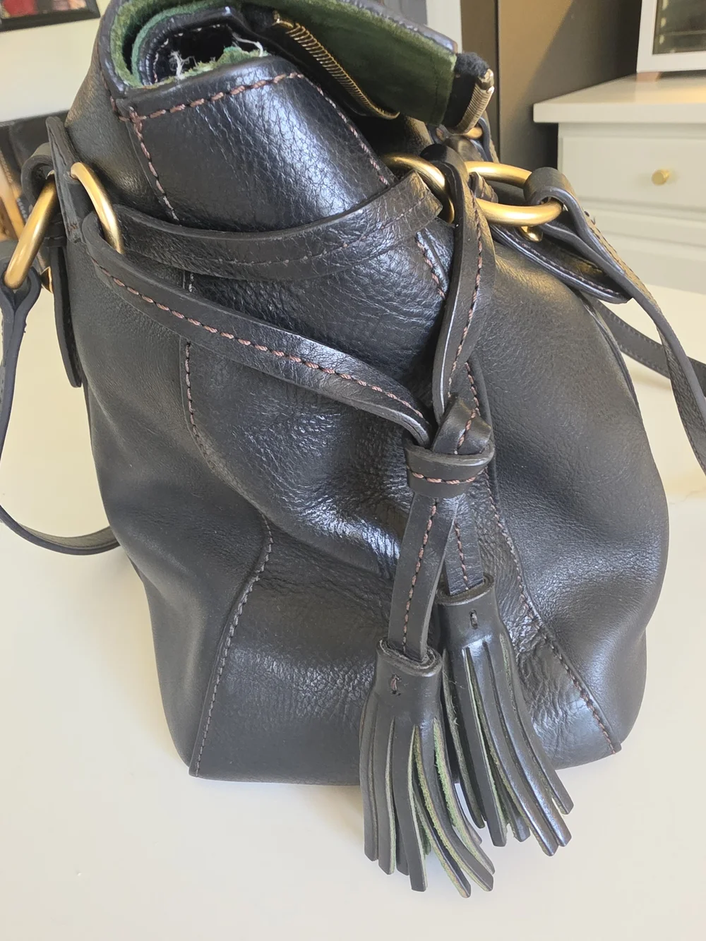 Black Dooney & Bourke Florentine Smith bag
